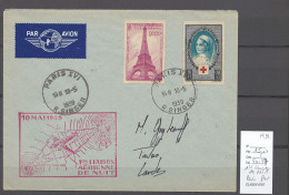 France - 1er Liaison Aérienne De Nuit - Paris Pau - 1939 - 1927-1959 Cartas & Documentos