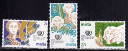 MALTA 1985 INTERNATIONAL YOUTH YEAR ANNO INTERNAZIONALE DELLA GIOVENTÙ COMPLETE SET SERIE COMPLETA MNH - Malta