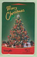 New Zealand - Gift Cards - 1994 Merry Christmas $5 Tree - NZ-G-8 - VFU - Nueva Zelanda