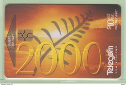 New Zealand - Chipcards - 1999 Millennium - $10 "2000" - VFU - Card 025 - Nuova Zelanda