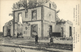 La Gare De Sillery Après Le Terrible Bombardement - Sillery