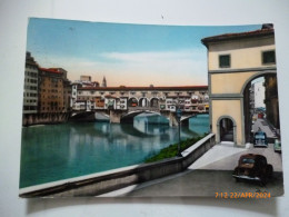 Cartolina Viaggiata "FIRENZE Ponte Vecchio E Archibusieri" 1956 - Firenze (Florence)