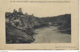 23 - CROZANT ( Creuse ) - Aspect Des Ruines Apres La Construction Du Barrage D'Eguzon - Crozant