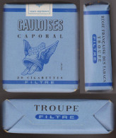 Paquet De Cigarettes " Gauloises Caporal TROUPE - Filtre " De Collection Sous Emballage D'origine Années 1960_D289 - Altri & Non Classificati