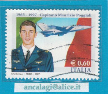 USATI ITALIA 2007 - Ref.1063A "CAPITANO MAURIZIO POGGIALI" 1 Val. - - 2001-10: Used