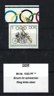 DDR Mi-Nr. 1033 Plattenfehler (2) Postfrisch - Siehe Beschreibung Und Bild - Abarten Und Kuriositäten