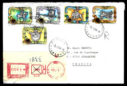 LETTRE DE SASSARIC - ITALIE - RECOMMANDÉ -  - 1991-00: Afgestempeld