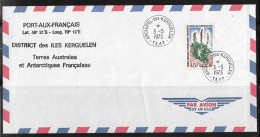 122 - PO48 Chou De Kerguelen Sur Pli Du 3.5.1973 Kerguelen. Enveloppe TAAF - - Lettres & Documents