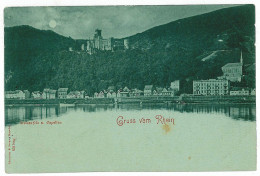 GER 16 - 5747 RHEIN, Germany, Litho, Old Castle - Old Postcard - Unused - Rhein-Hunsrueck-Kreis