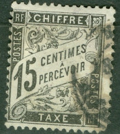 France    Taxe   15   Ob   B/TB   - 1859-1959 Oblitérés