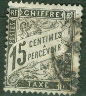 France    Taxe   15   Ob   B/TB   - 1859-1959 Usados