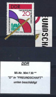 DDR Mi-Nr. 904 F 30 Plattenfehler Postfrisch - Siehe Beschreibung Und Bild - Varietà E Curiosità