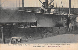 Aviation - N°80510 - Biplan Sommer Piloté Par Kimmerling Faisant Son Plein D'Automobile - ....-1914: Vorläufer