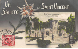 Italie - N°80840 - VALLEE D'AOSTE - Un Saluto Da SAINT-VINCENT - Funicolare E Villa Diatto - Other & Unclassified