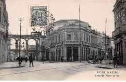 Brésil - N°79172 - RIO DE JANEIRO - Avenida Mem De Sa - Carte Avec Un Bel Affranchissement - Rio De Janeiro