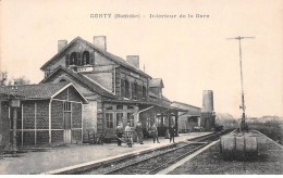 80.AM17531.Conty.Intérieur De La Gare - Conty