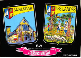 40 - SAINT SEVER - SAN23477 - Ecussons Adhésifs - CPSM 15X10,5 Cm - Saint Sever