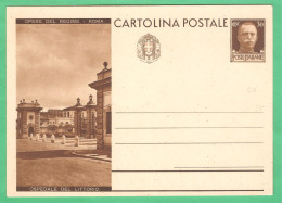 REGNO D'ITALIA 1932 CARTOLINA POSTALE VEIII OPERE DEL REGIME OSPEDALE DEL LITTORIO 30 C Bruno (FILAGRANO C72-15) NUOVA - Stamped Stationery