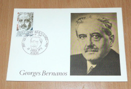 Georges Bernanos,carte 1er Jour,18/02/1978. - Documents De La Poste