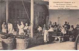 51 - AY CHAMPAGNE - SAN25475-Champagne DUMINY-Chantier De Tirage-Mise En Bouteilles-Bouchage-Agrafage-Métier - Ay En Champagne