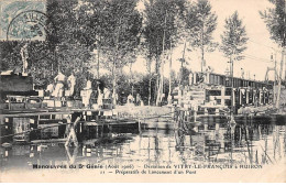 51 - VITRY LE FRANCOIS - SAN25471 - ManÅuvre Du 5e Génie - Préparatifs De Lancement Du Pont - En L'état - Vitry-le-François