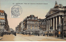 BELGIQUE - BRUXELLES - SAN26774 - Place De La Bourse Et Boulevard Anspach - Bruxelles-ville
