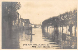 78 - LE PECQ -  SAN26351 - Crue De La Seine - 30 Janvier 1910 - Quai Voltaire - Le Pecq