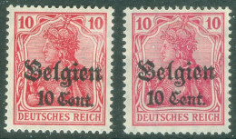 Belgique   Michel  14 I  Et 14  II    *  TB   - OC1/25 Gobierno General