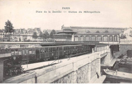 75 - PARIS - SAN28358 - Place De La Bastille - Station Du Métropolitain - Pariser Métro, Bahnhöfe