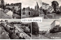 77 - LIZY SUR OURCQ - SAN29354 - L'Eglise - L'Ourcq Dans La Campagne - Le Moulin - Le Silo  - CPSM 14X9cm - Lizy Sur Ourcq