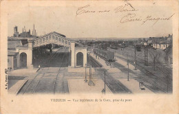 18 - VIERZON - SAN32228 - Vue Intérieure De La Gare, Prise Du Pont - Vierzon