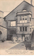 51 - AY - SAN30685 - Avril 1911 - Intérieur De La Maison Deutz Geldermann - Incendiée Par L'émeute Du 12 Avril 1911 - Ay En Champagne