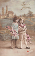 Enfants - N°80544 - Bonne Année - Grete Ou Hanni Reinwald .Blandine Ebinger ?, Portant Des Fleurs - Portraits