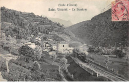 Italie - N°80033 - SAINT VINCENT - La Stazione - Train - Andere & Zonder Classificatie