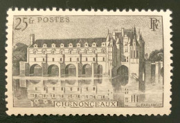 1944 FRANCE N 611 CHENONCEAUX 25F - NEUF** - Nuevos