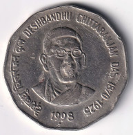 INDIA COIN LOT 79, 2 RUPEES 1998, CHITTARANJAN DAS, NOIDA MINT, XF - India