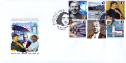 Finland 2019 Lighthouse Space Gagarin Europa CEPT Swan Etc Peterspost Stamp Set Of 6 Stamps In Block FDC - Russia & USSR