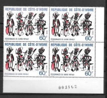 1978 - N° 448 **MNH - Traditions Et Histoire - Bloc De 4 - 1 - Costa D'Avorio (1960-...)