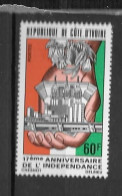 1977 - N° 440 **MNH -17 Ans Indépendance - Côte D'Ivoire (1960-...)