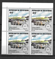 1977 - N° 422**MNH - Journée Du Timbre - Bloc De 4 - 2 - Côte D'Ivoire (1960-...)