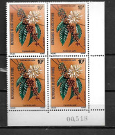 1975 - N° 384**MNH - Cycle Du Café - Bloc De 4 - 1 - Ivoorkust (1960-...)