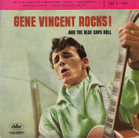 EP 45 RPM (7") Gene Vincent  "  By The Light Of The Silvery Moon  " - Rock