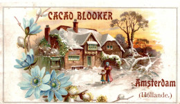 CHROMO CACAO BLOOKER AMSTERDAM HOLLANDE PAYSAGE ANIME EN HIVER - Otros & Sin Clasificación