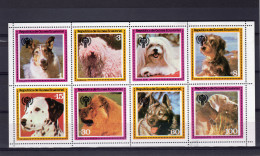 Guinea Equat. 1979, Dogs, Overp. Year Of The Child, 8val In Block - Equatoriaal Guinea