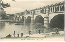 34 BEZIERS. Le Pont Canal Vers 1900 Avec Pêcheurs à La Ligne - Beziers