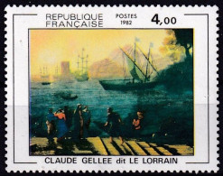 Timbre-poste Gommé Dentelé Neuf** - Série Artistique CLAUDE GELLÉE Dit LE LORRAIN - N° 2211 (Yvert) - France 1982 - Unused Stamps