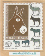 USATI ITALIA 2007 - Ref.1068 "RAZZA ITALIANA DI ASINI" 1 Val. - - 2001-10: Gebraucht