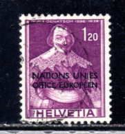 Switzerland, ONU_UNO, Used, 1950, Michel 15 - VN