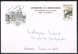 ARB-L103 - FRANCE N° 2443 Le Grand Meaulnes Sur Lettre De Mairie Illustrée - Briefe U. Dokumente