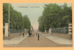 0121  CPA  VILLEMOMBLE  - Avenue Marie -  Calèche  -  Carte Toilée   ++++++++++++++++++++++++ - Villemomble